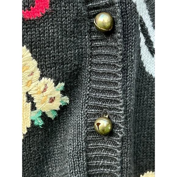 VTG Ugly Christmas Sweater Music Teacher Vest Jingle Bells M Black - Picture 5 of 9